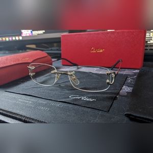 Cartier style clear glasses